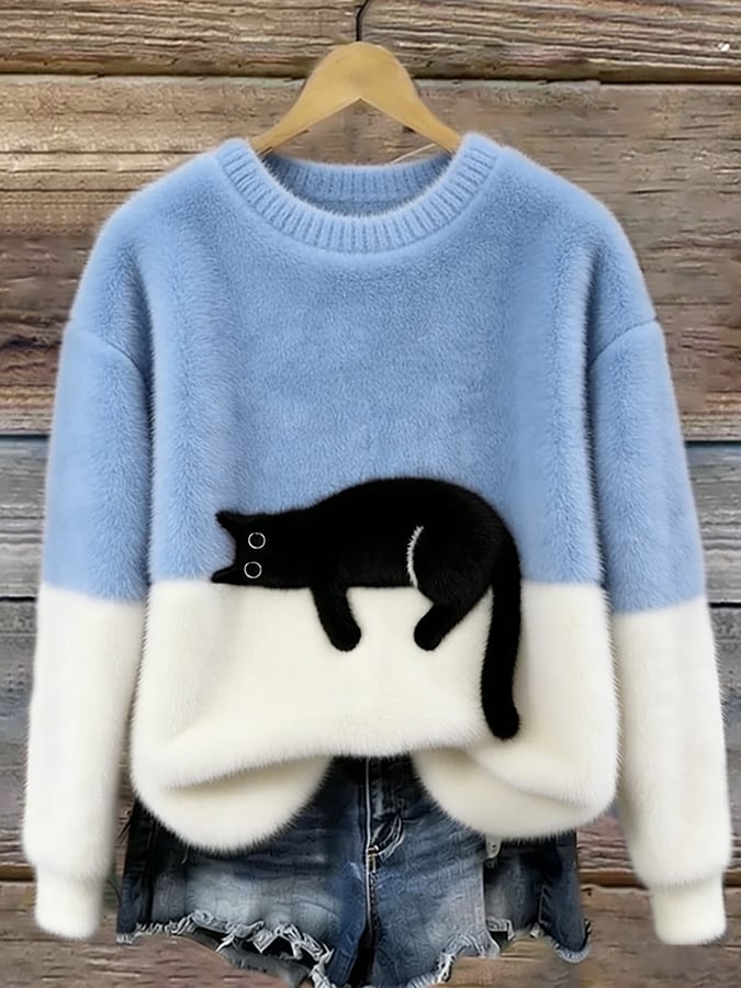 LARA | Dames Hoodie met Kattenprint