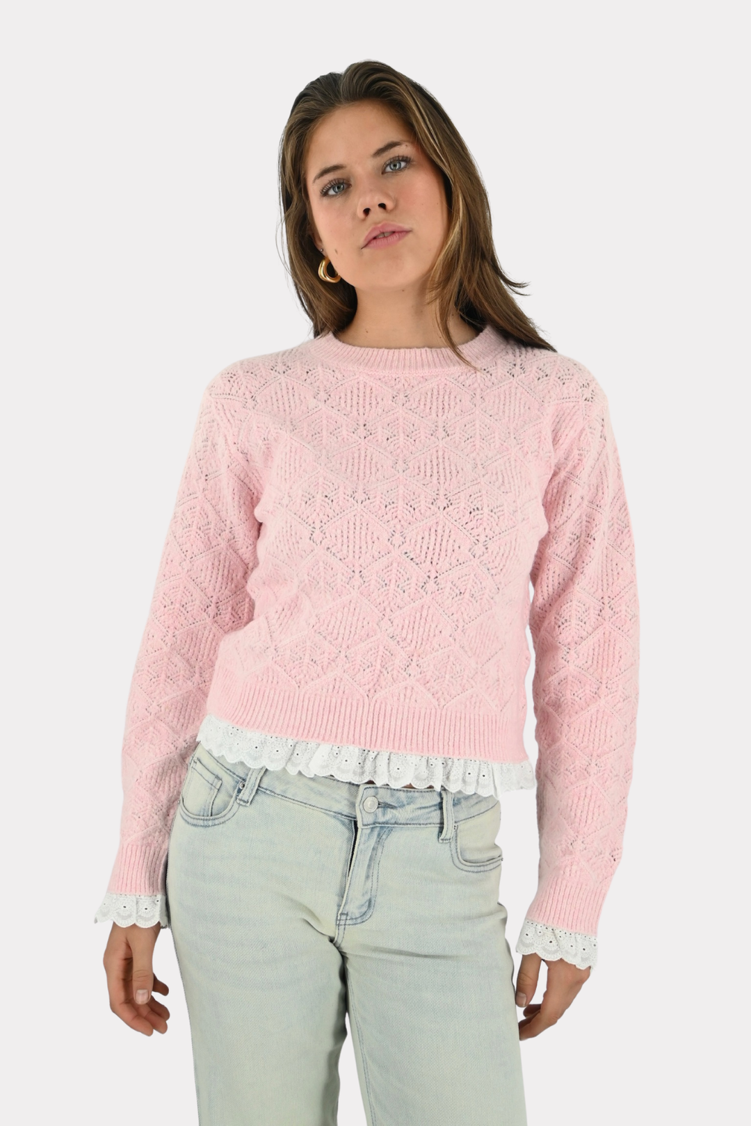 Amber knit - baby roze
