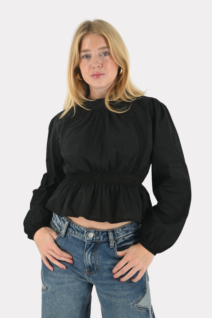 Marie blouse - zwart