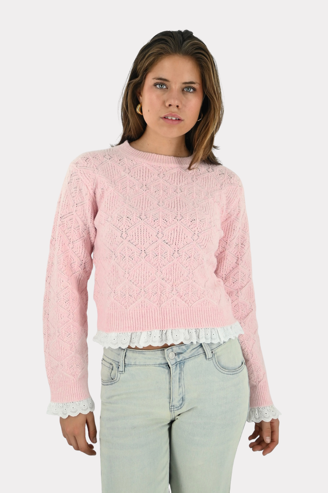 Amber knit - baby roze