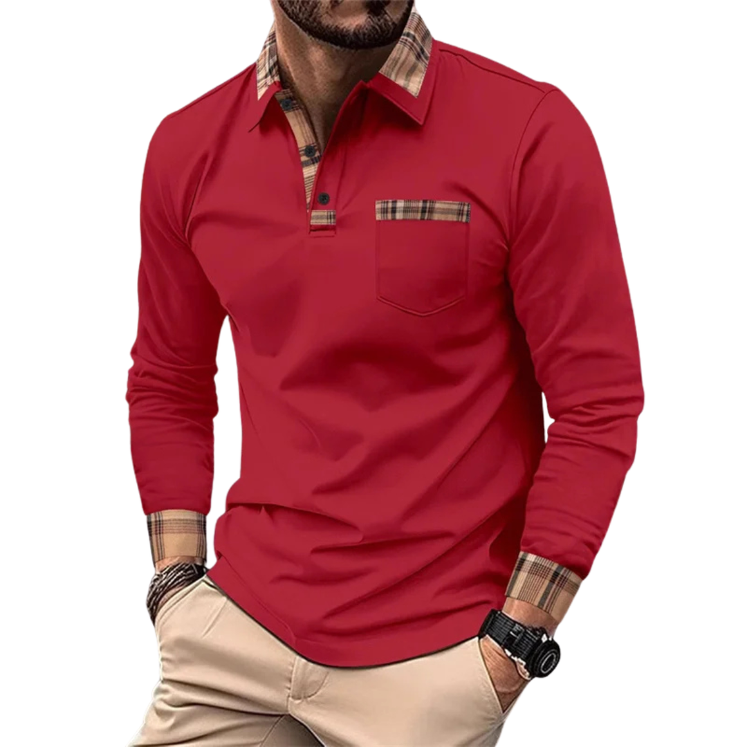 VALENTINO | LUXE POLO MET CHIQUE RUITDETAILS VOOR HEREN