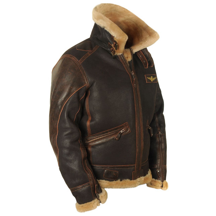LIAM™ | Iconische Leren Pilotenjas