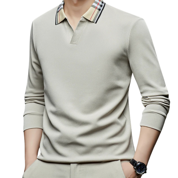 ALEXANDER | ELEGANTE POLO MET RUITKRAAG VOOR HEREN