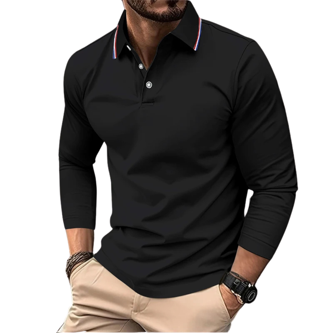 SVEN | PREMIUM CASUAL POLO MET CONTRASTERENDE Kraag