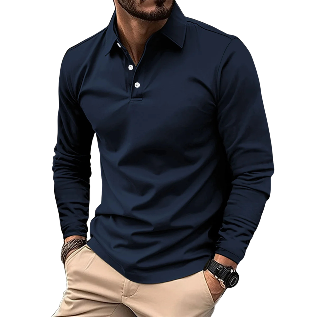 RODERICK | LUXE LANGERMIGE POLO VOOR HEREN