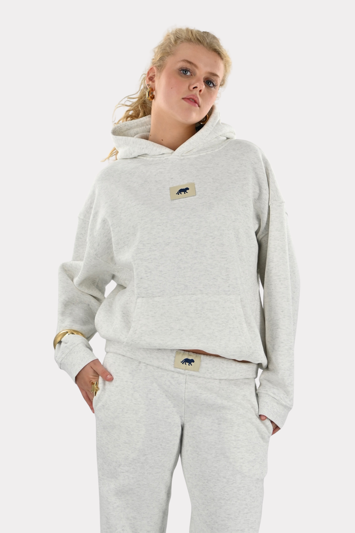 Tiger star lounge hoodie - grijs