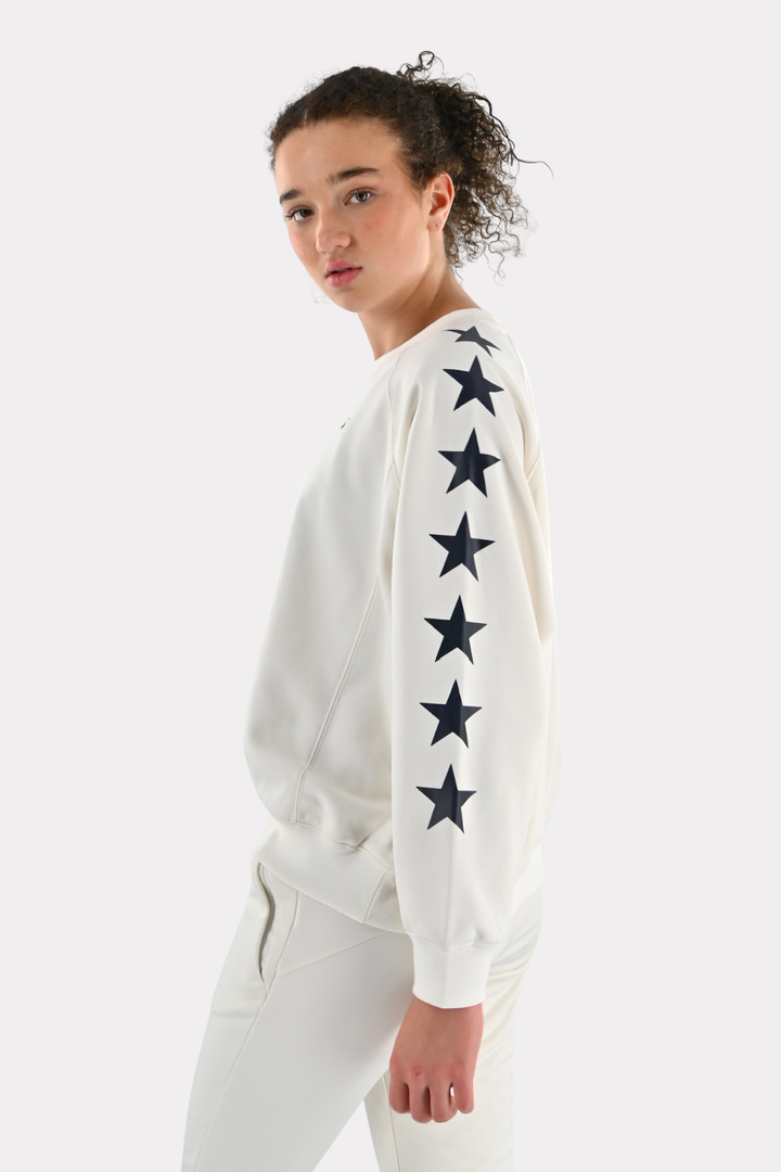 Trainings tiger sweater - wit