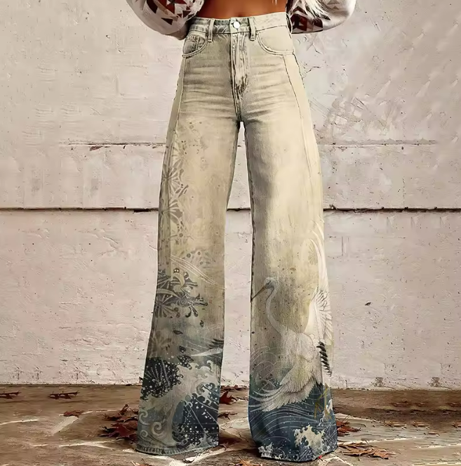 CIARA | Boho Pantalon met Japanse Inspiratie