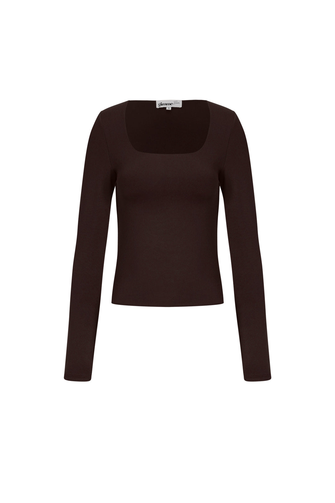 Gebreide Nylon Vrouwen Lange Mouw Top Basis Solide Kleur