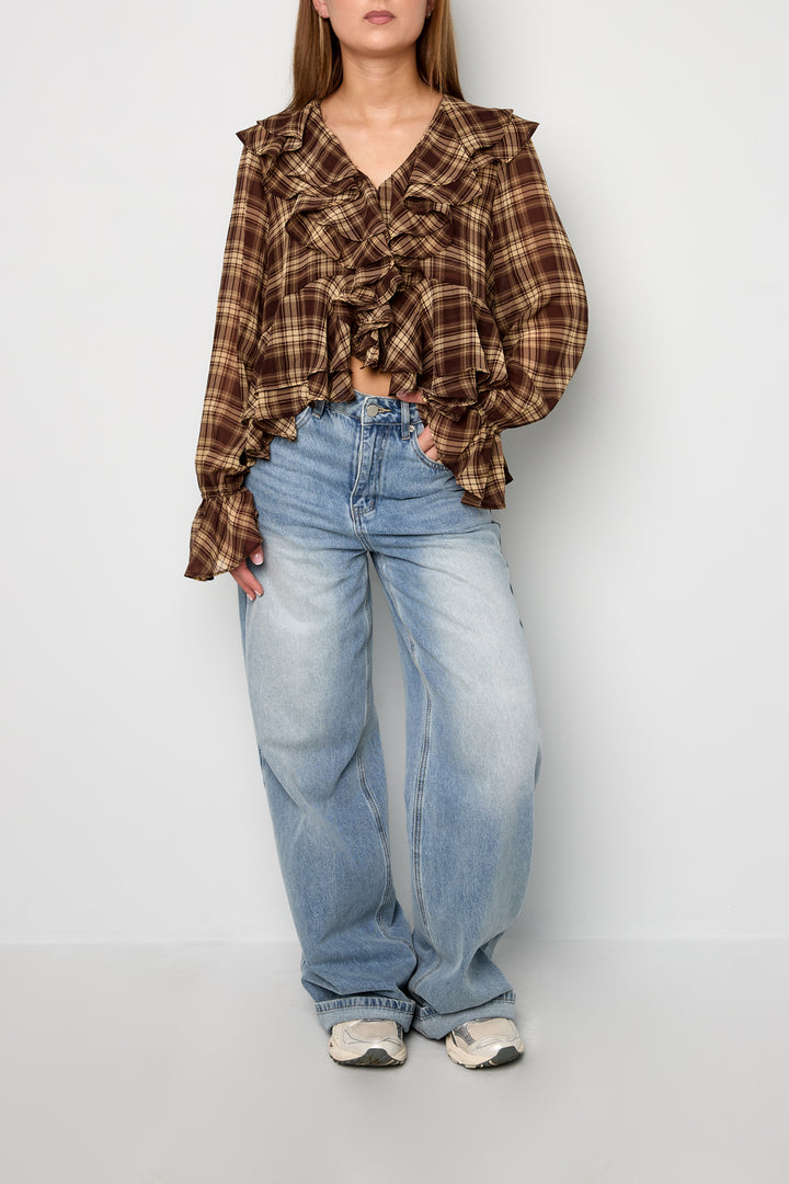 De geruite blouse