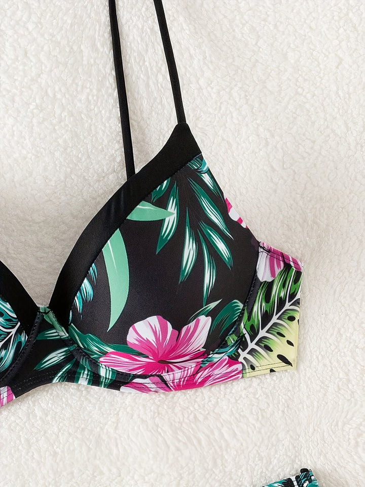 FURR | Bikini Sculpterend met Beugel en Tropische Bloemenprint voor de Zomer