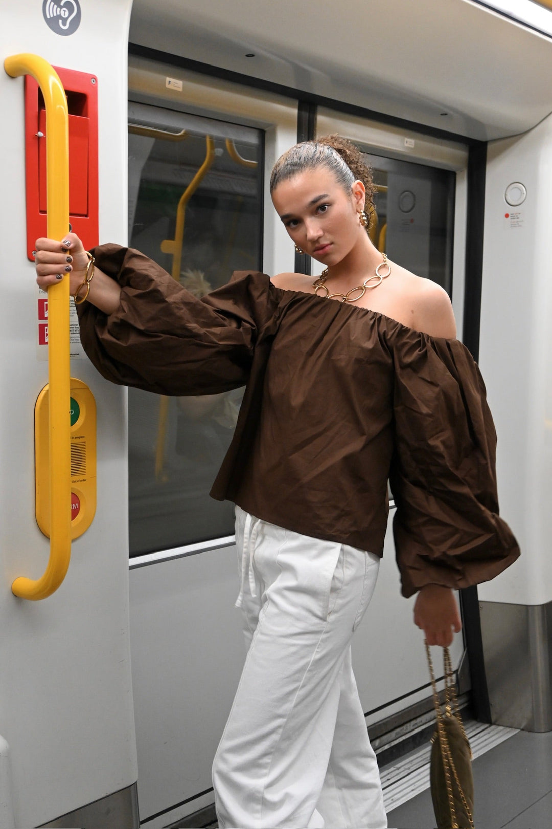Febe blouse - bruin