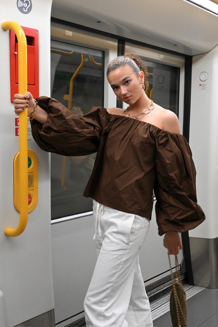 Febe blouse - bruin