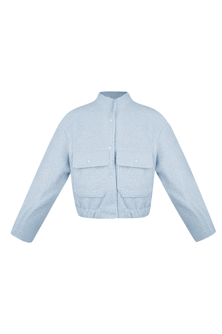 Geweven Polyestervezel Vrouwen Jas Casual Solide Kleur Herfst/Winter