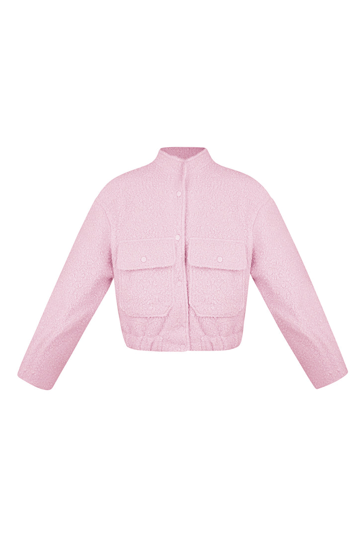Geweven Polyestervezel Vrouwen Jas Casual Solide Kleur Herfst/Winter