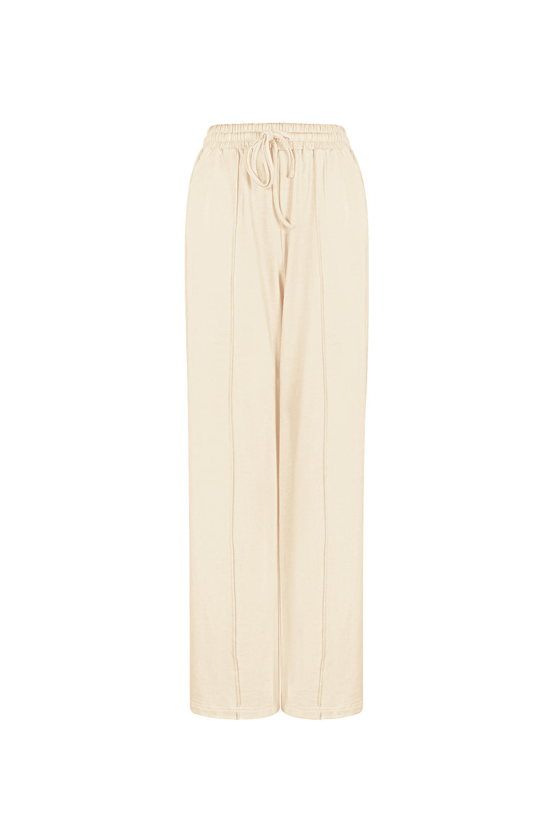 Cotton Vrouwen Wide Leg Pants Comfortabele Trekkoord Taille