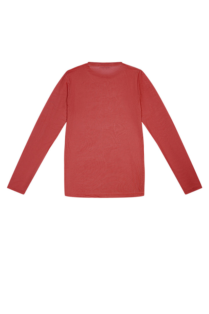 Polyester Vrouwen Lange Mouw Top Doorzichtig Mesh Sportief
