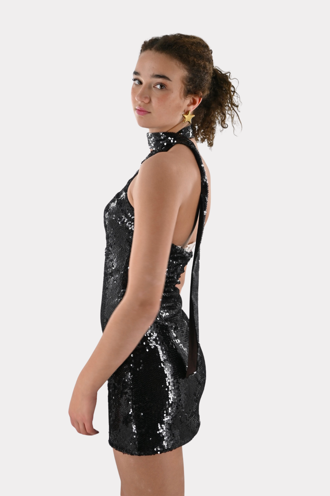 Light up the night dress - bruin