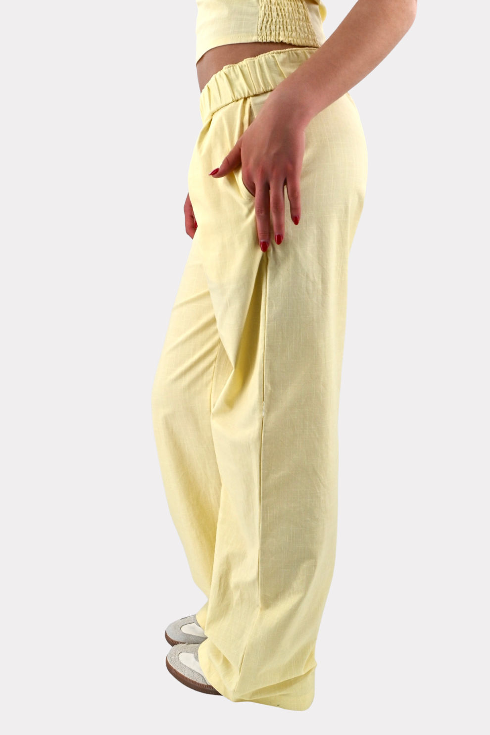 Tiger pants - butter yellow