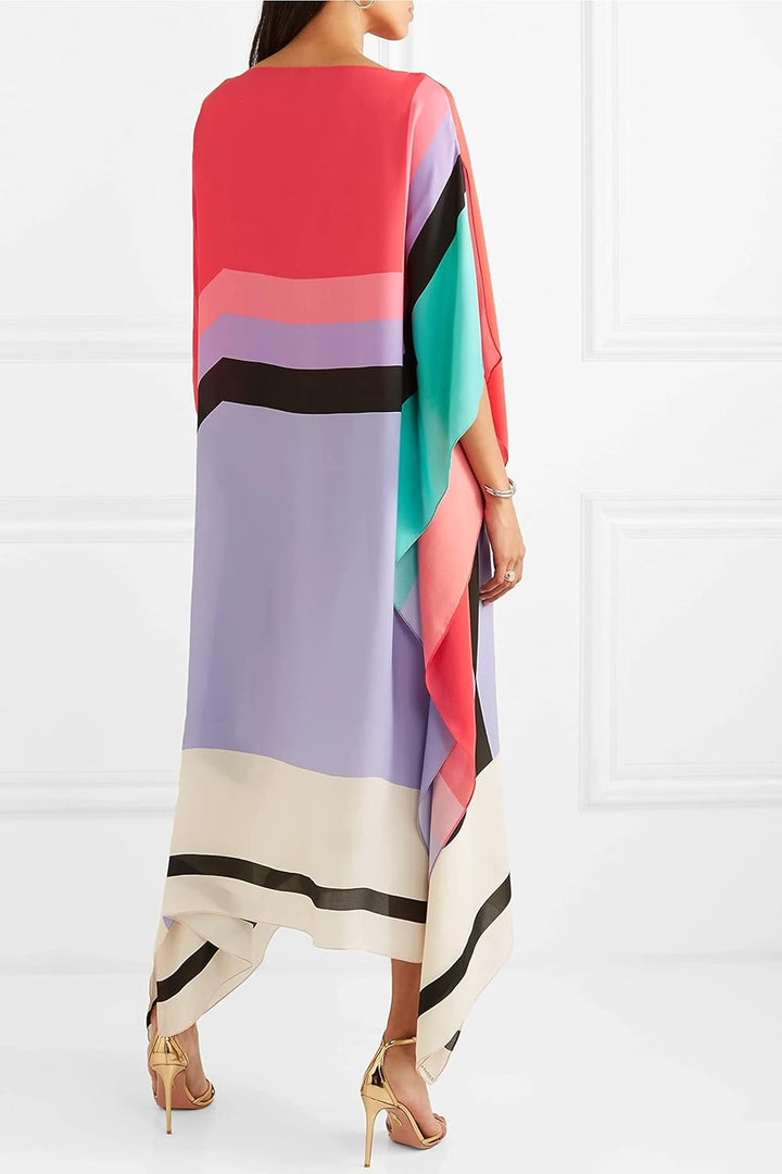 JADA | Boho Chic Caftan met Grafische Print