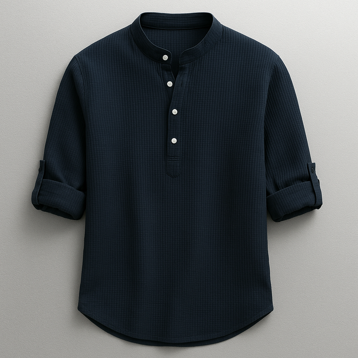 Henri | Shirt met oprolbare lange mouwen