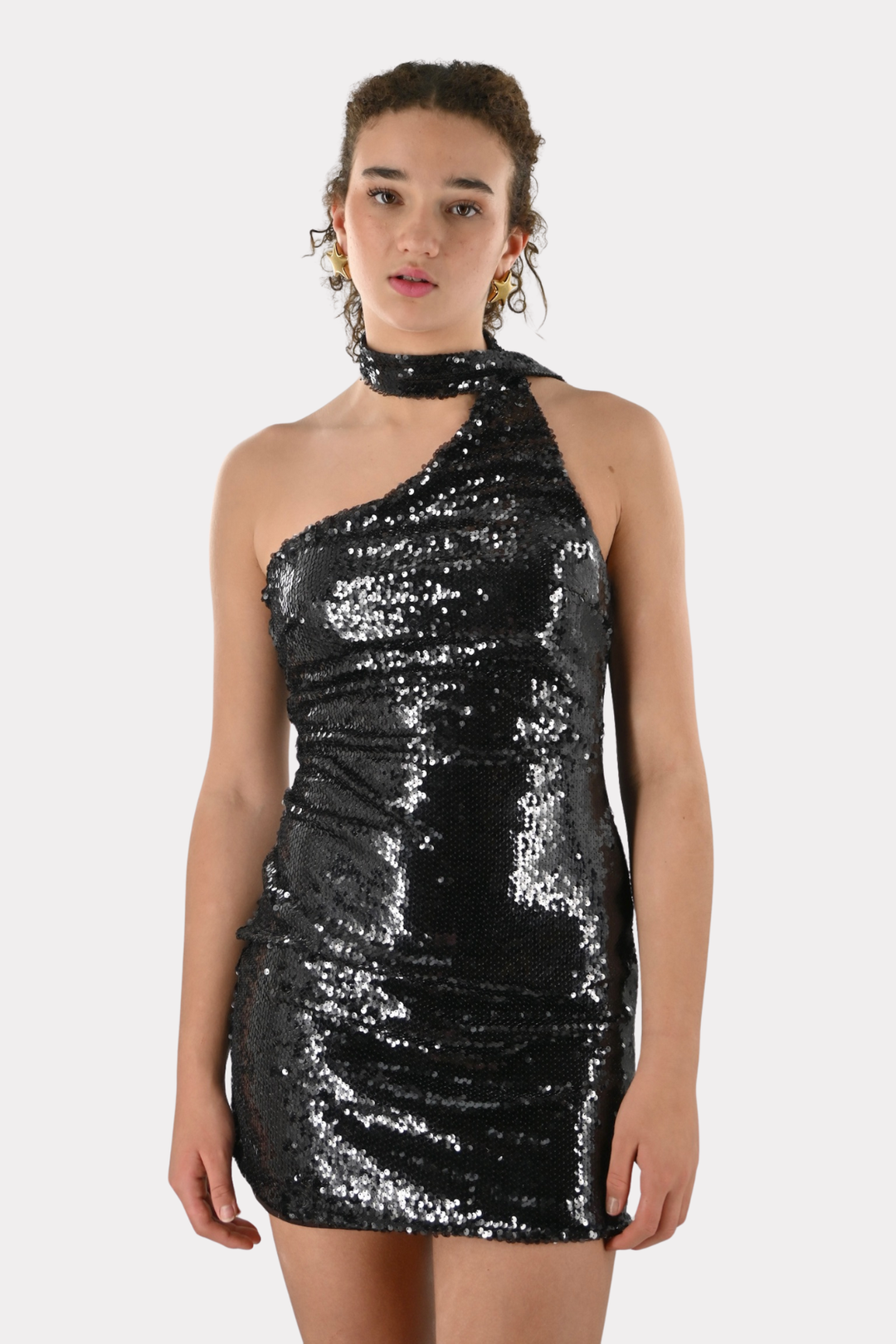 Light up the night dress - bruin
