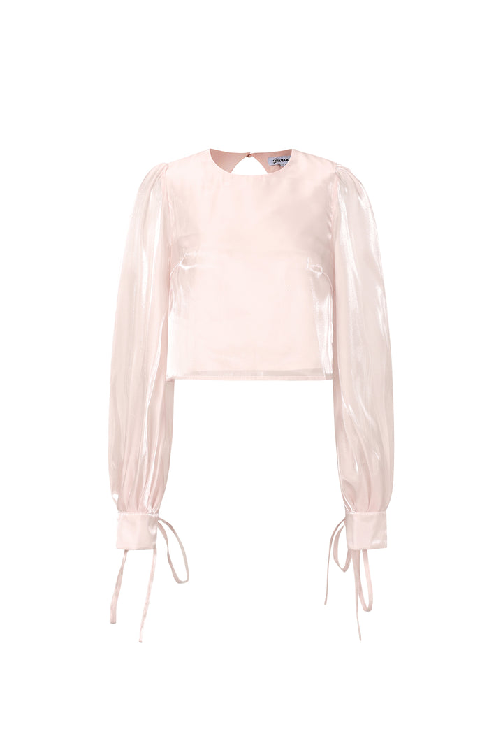 Glanzende parelblouse