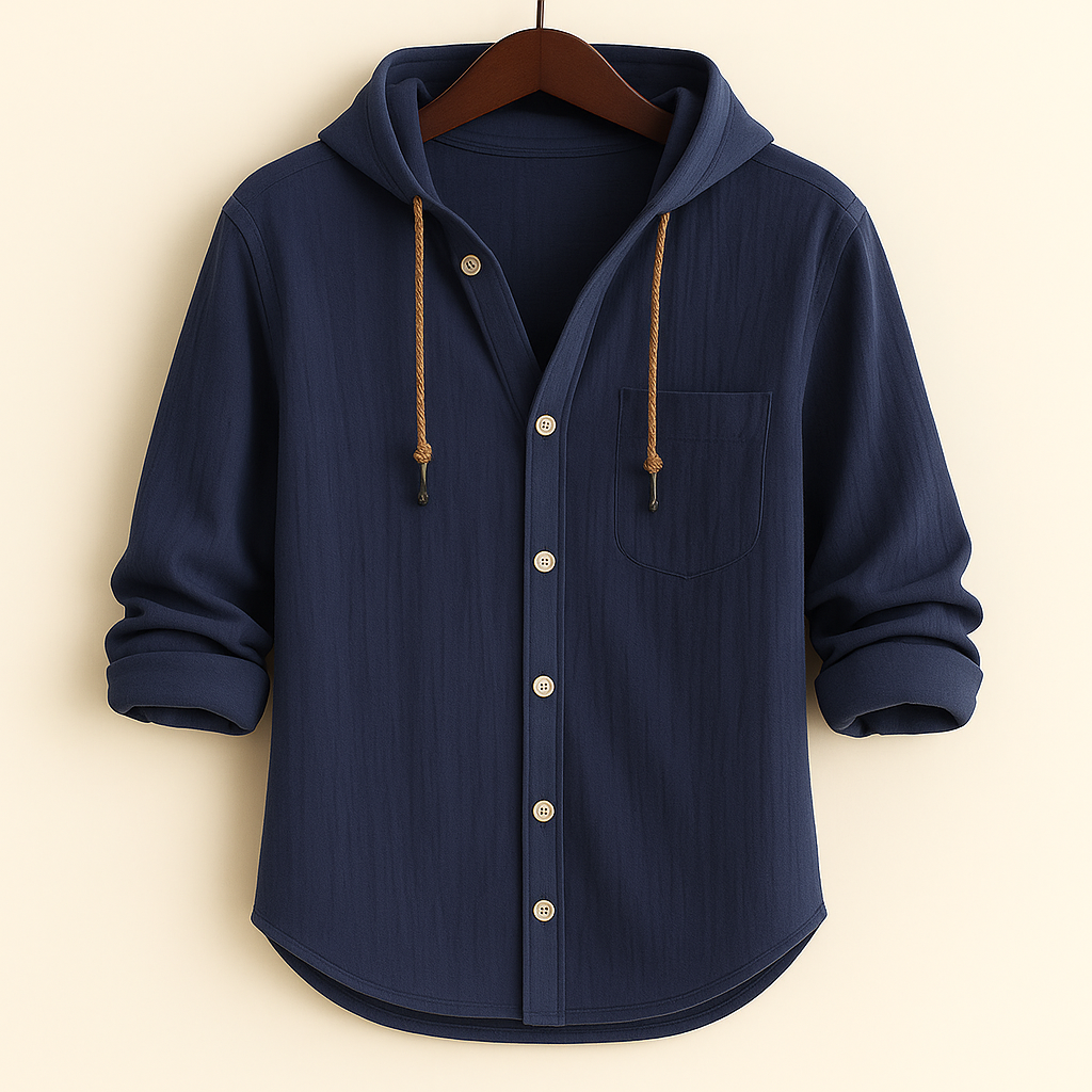 MARINO | Overhemd met Capuchon voor Modern Comfort en Veelzijdige Stijl