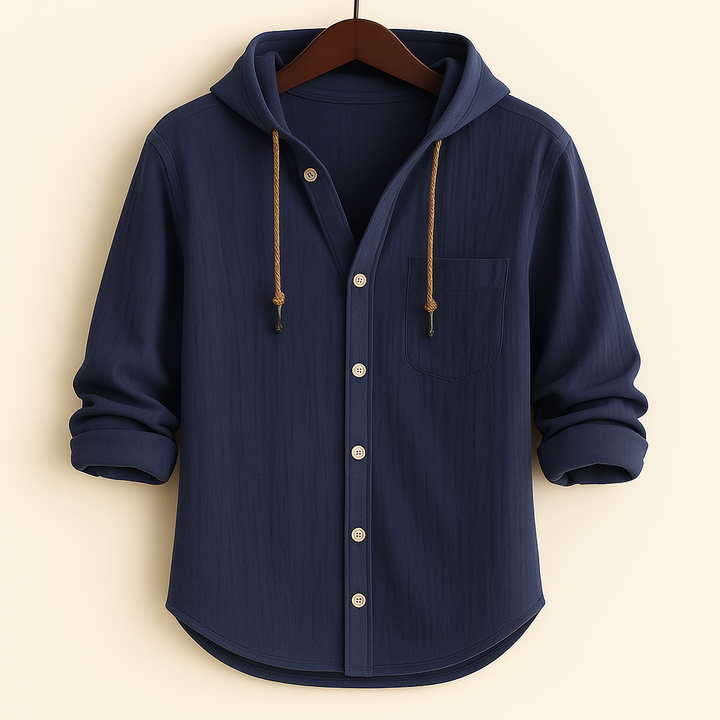 MARINO | Overhemd met Capuchon voor Modern Comfort en Veelzijdige Stijl