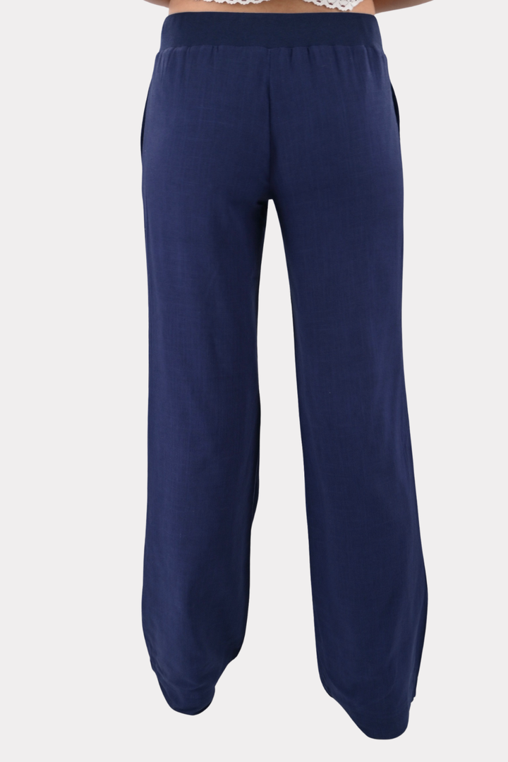 Linnen coast pants - navy