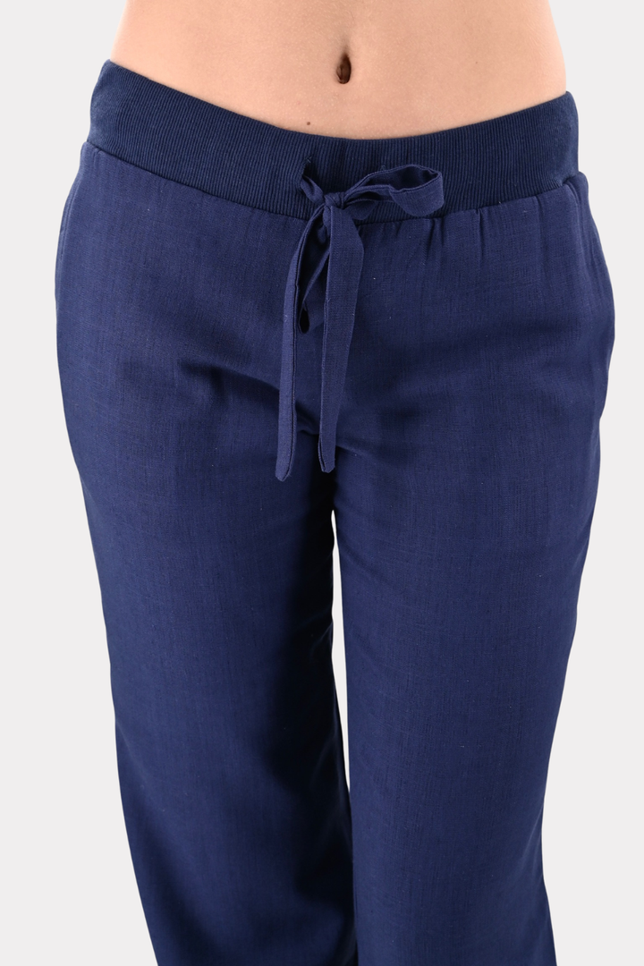Linnen coast pants - navy