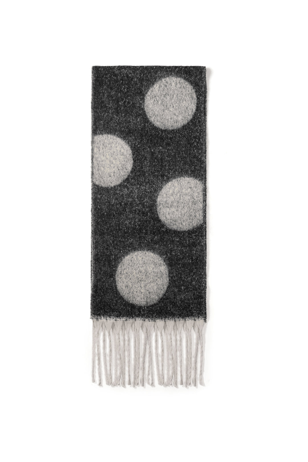 Wintersjaals met stippen, eenvoudig, van polyester, geschikt voor dagelijks gebruik.