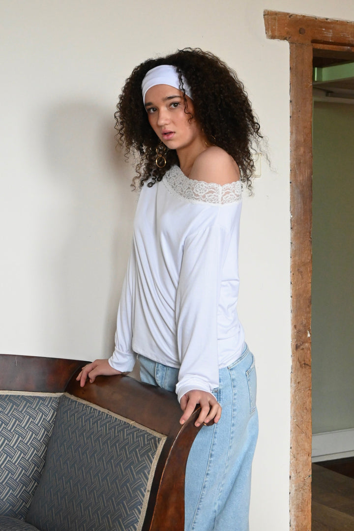 Michelle lace top - wit