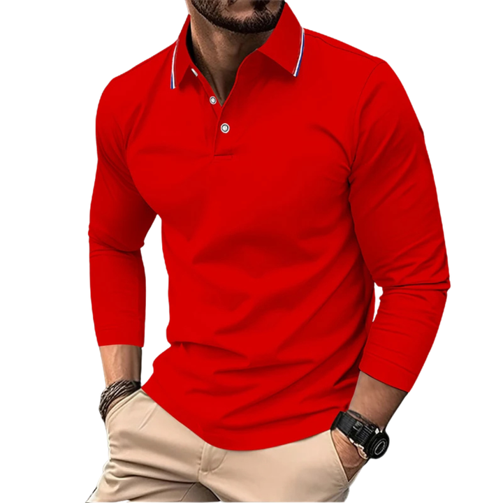 SVEN | PREMIUM CASUAL POLO MET CONTRASTERENDE Kraag