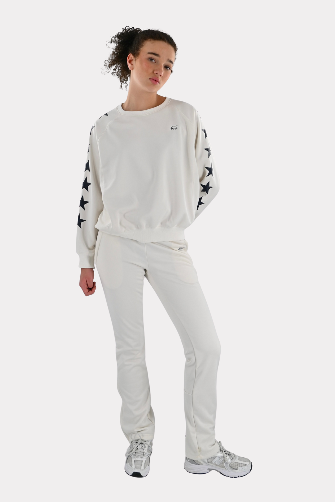 Trainings tiger sweater - wit