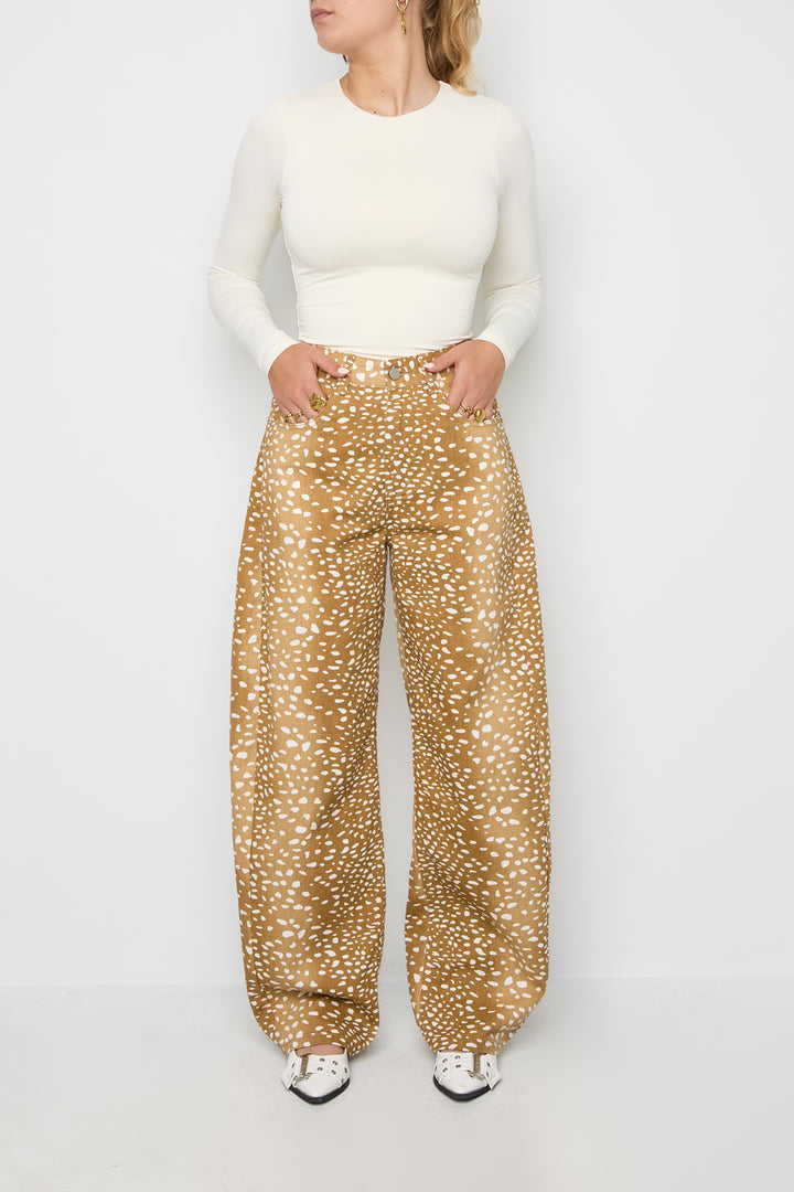 Jeans met hertenprint