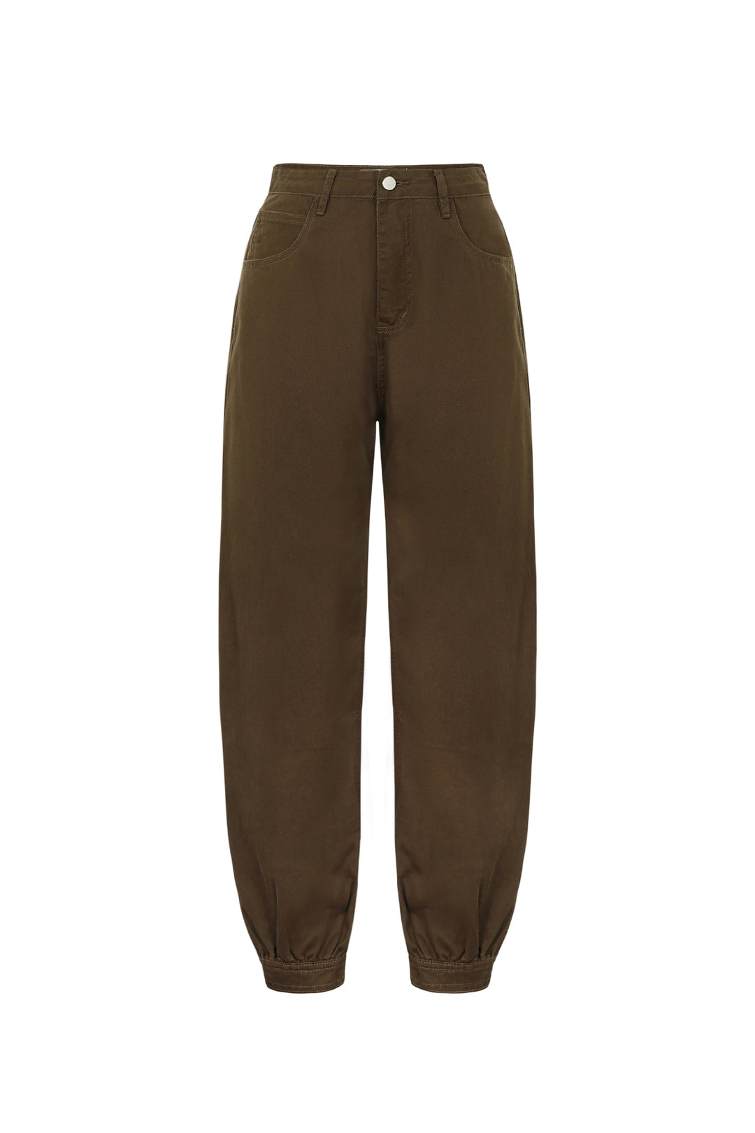 Ballonjeans met knoopsluiting aan de onderkant