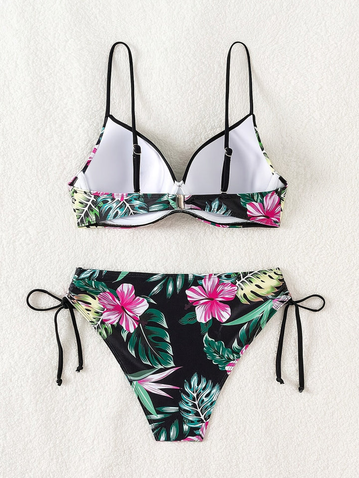 FURR | Bikini Sculpterend met Beugel en Tropische Bloemenprint voor de Zomer