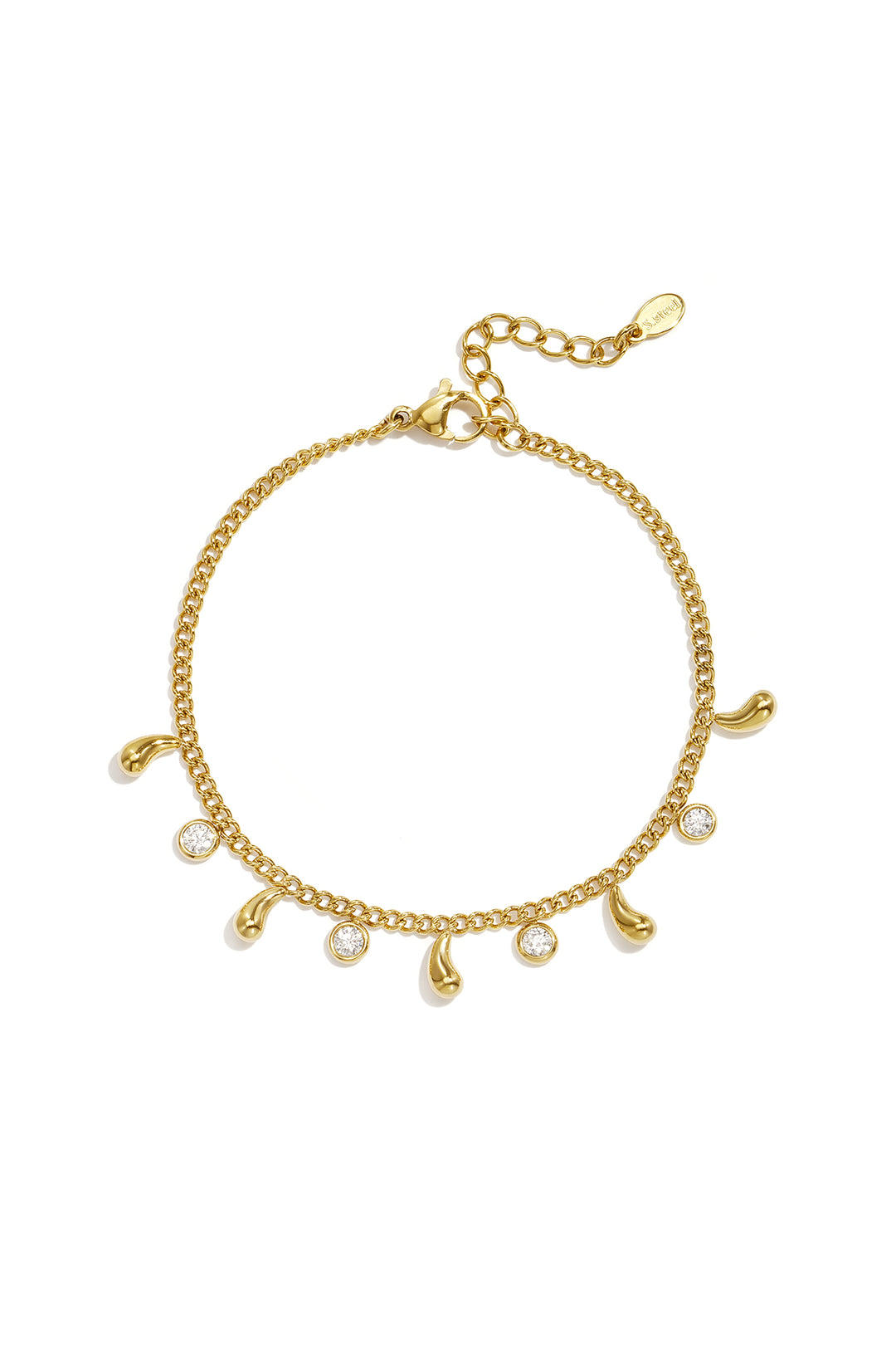 Armbanden met strass steentjes, druppelvormig, eenvoudig, dagelijks gebruik, eenvoudige serie, dames sieraden
