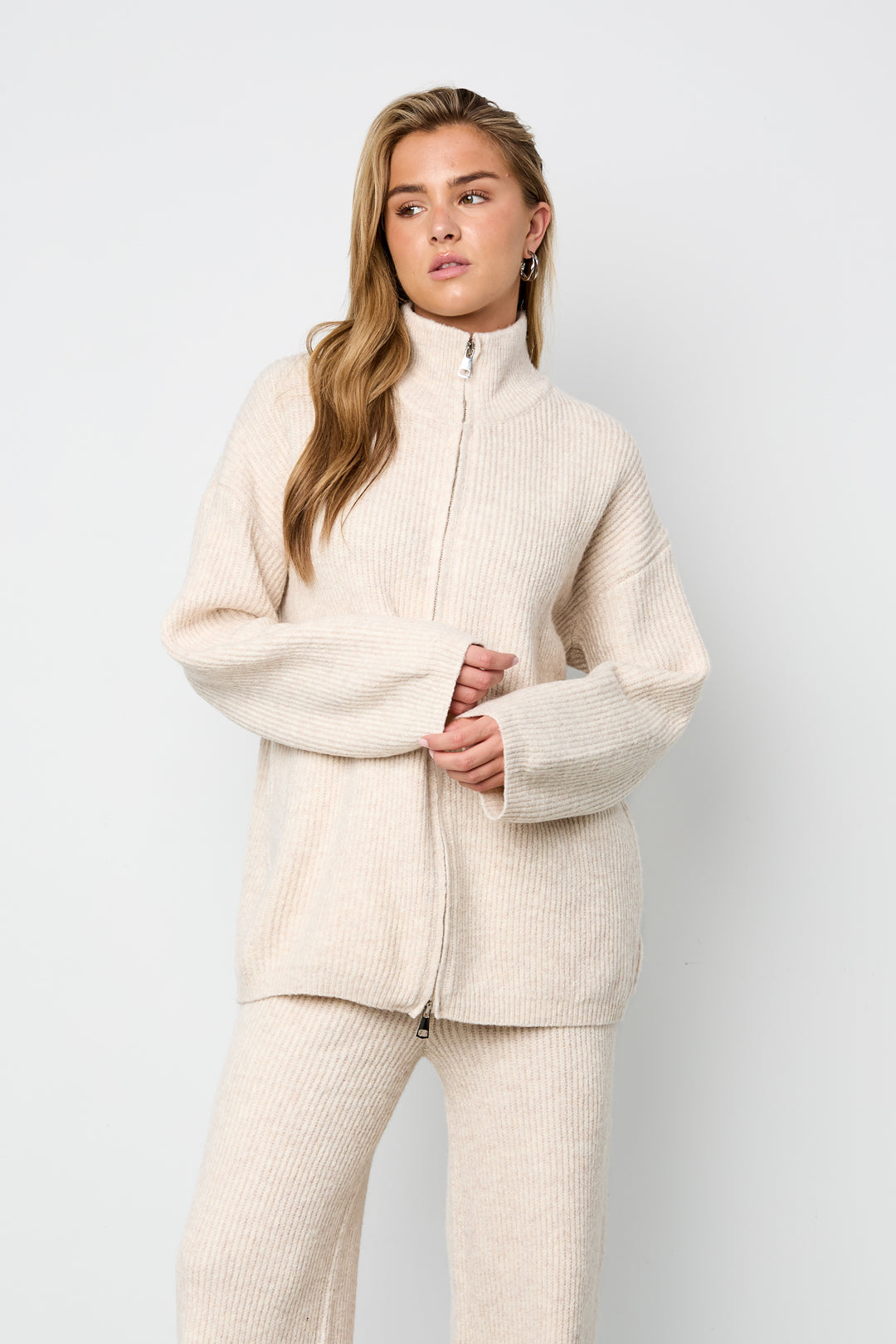 De winterse co-ord set-top