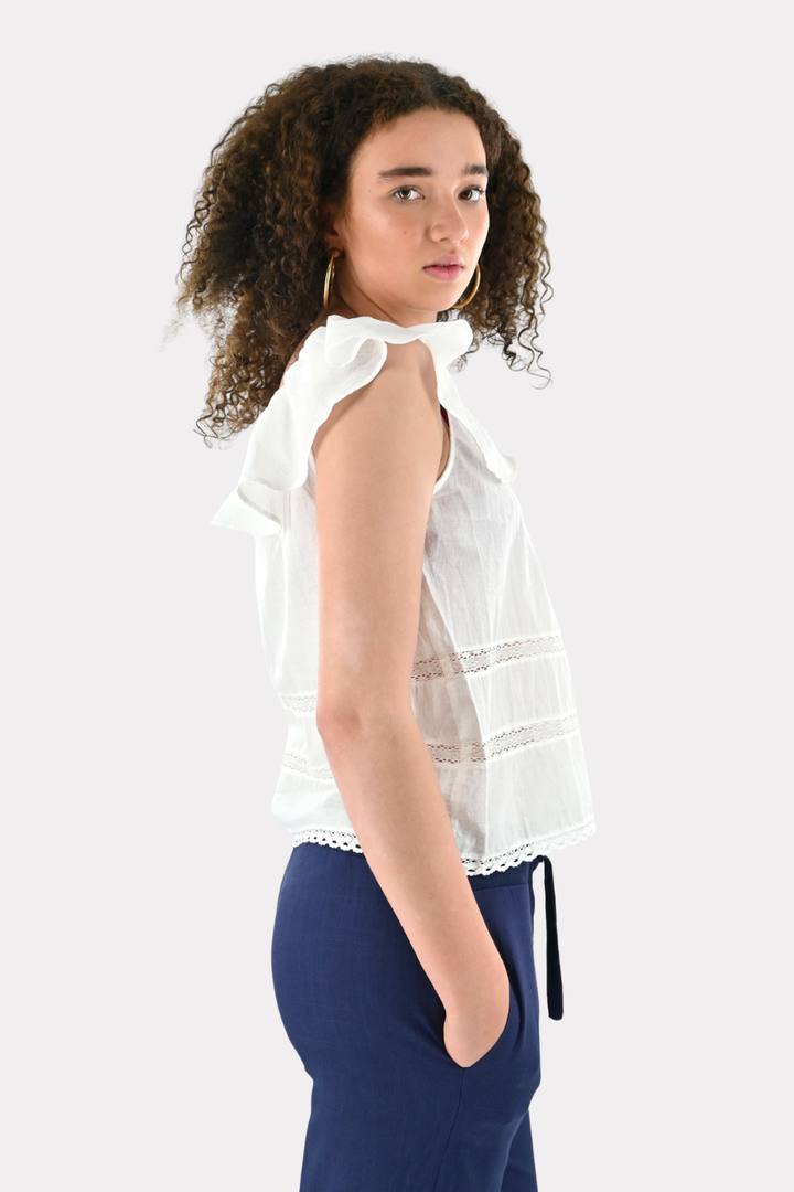 Sail top - wit