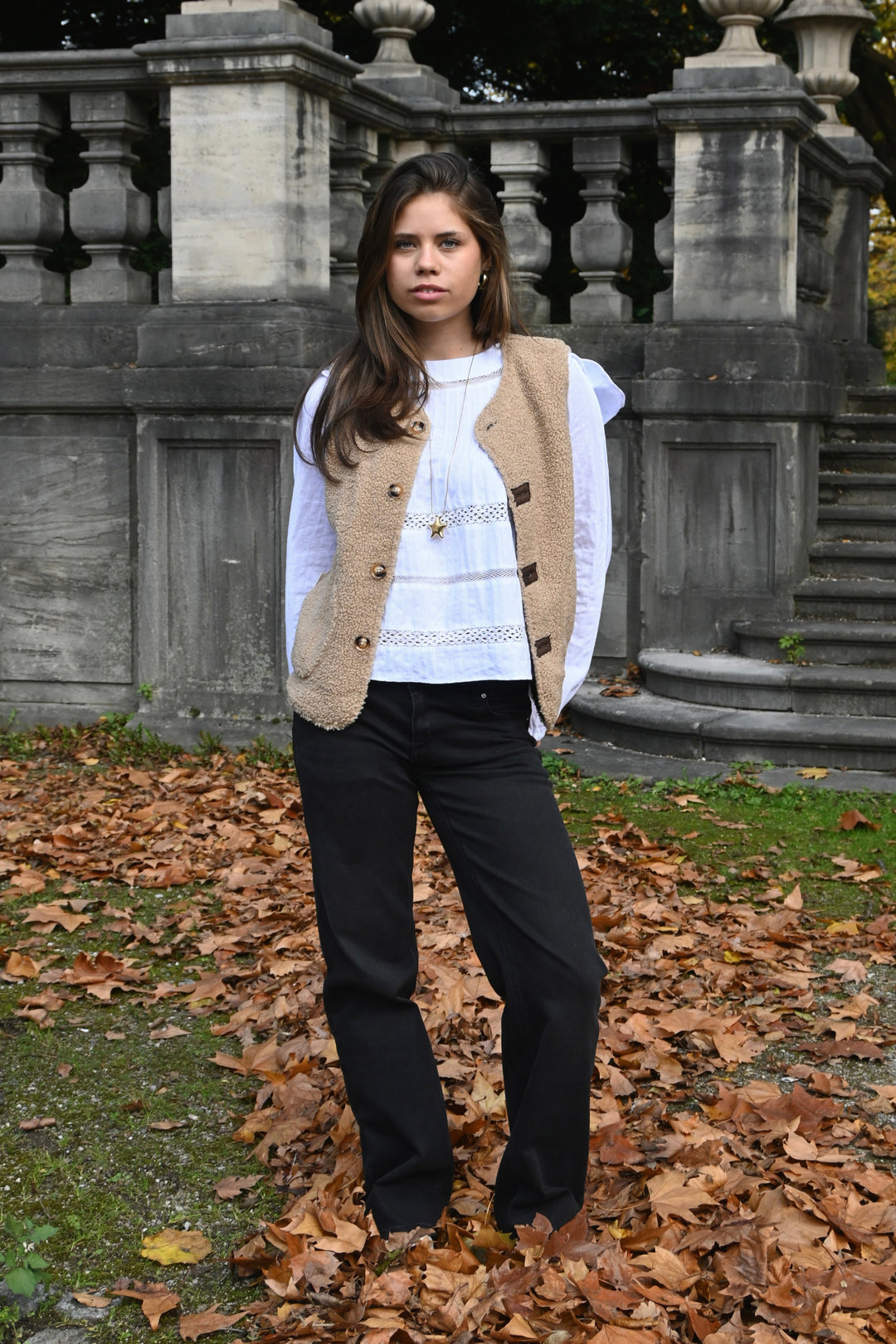 Teddy gilet - beige