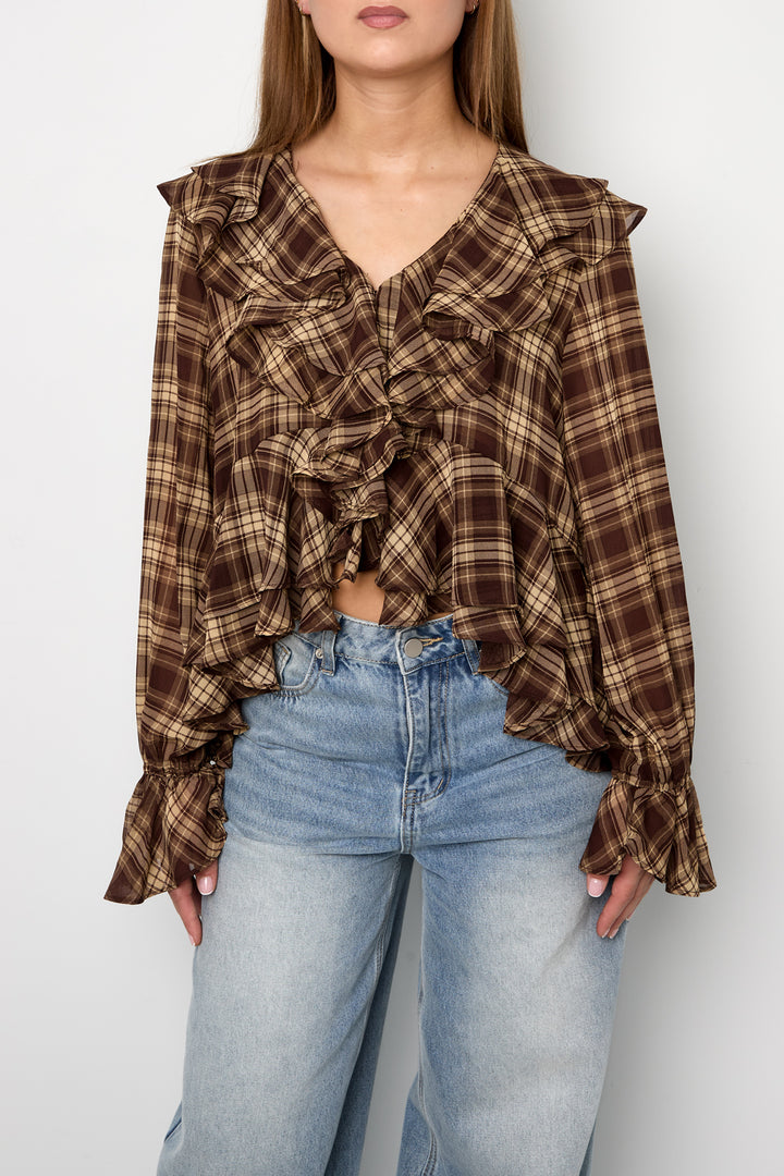 De geruite blouse