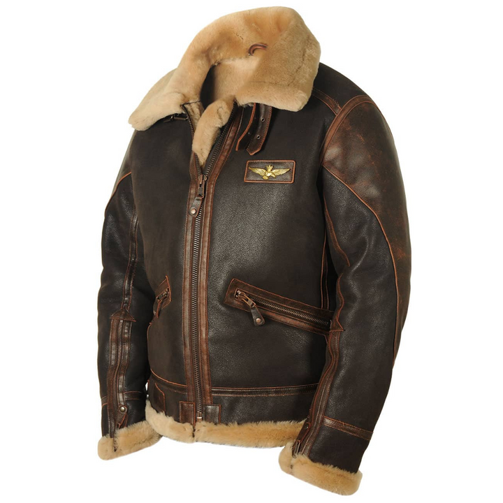 LIAM™ | Iconische Leren Pilotenjas
