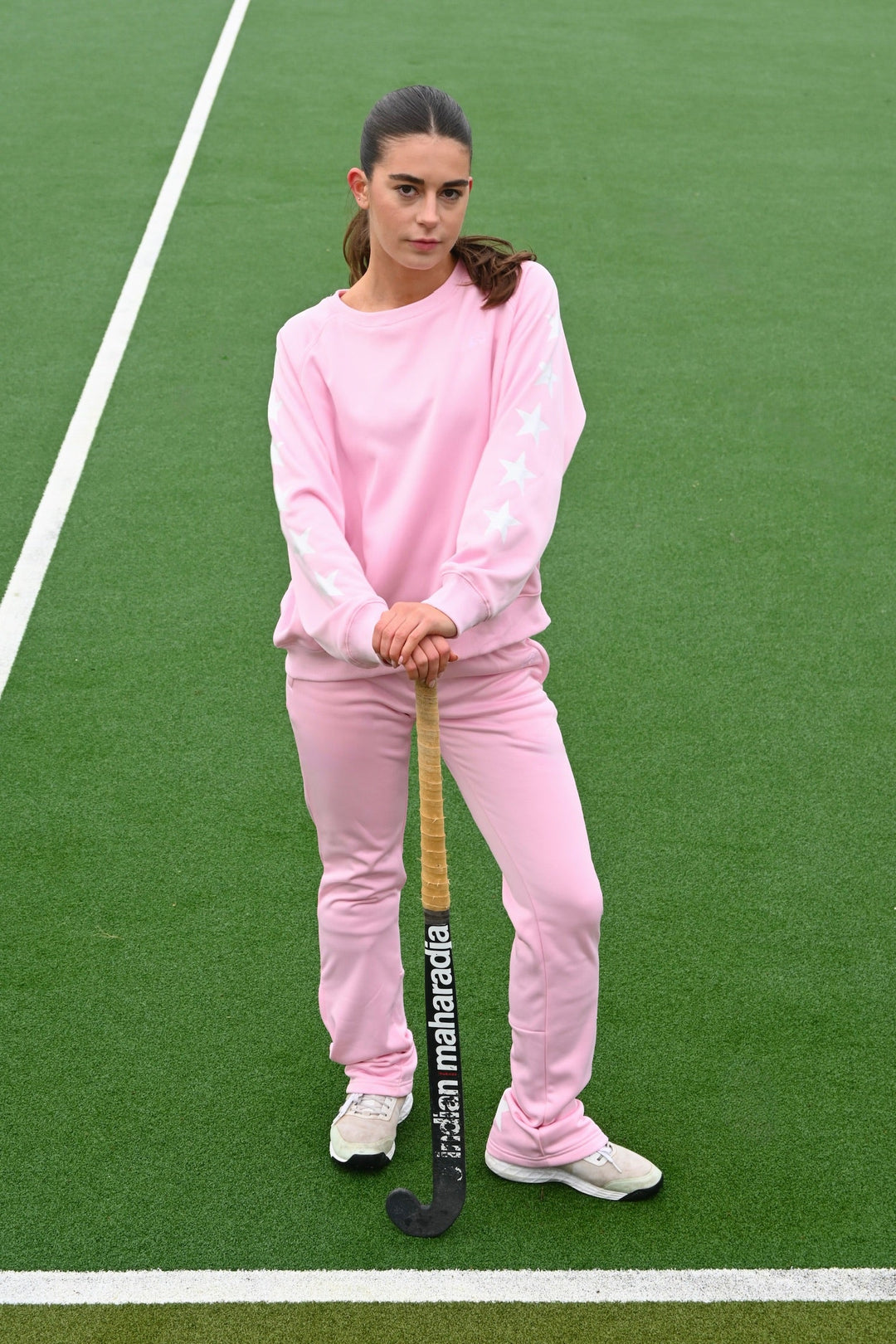 Trainings tiger sweater - baby roze