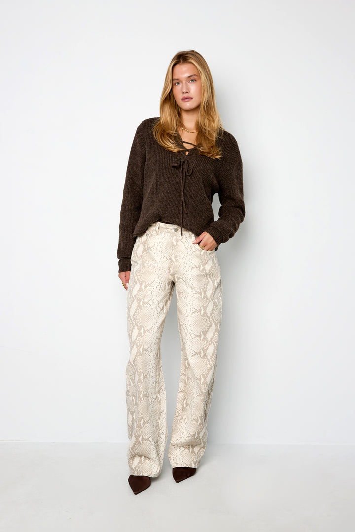 Jeans met slangenprint | LOISNOA