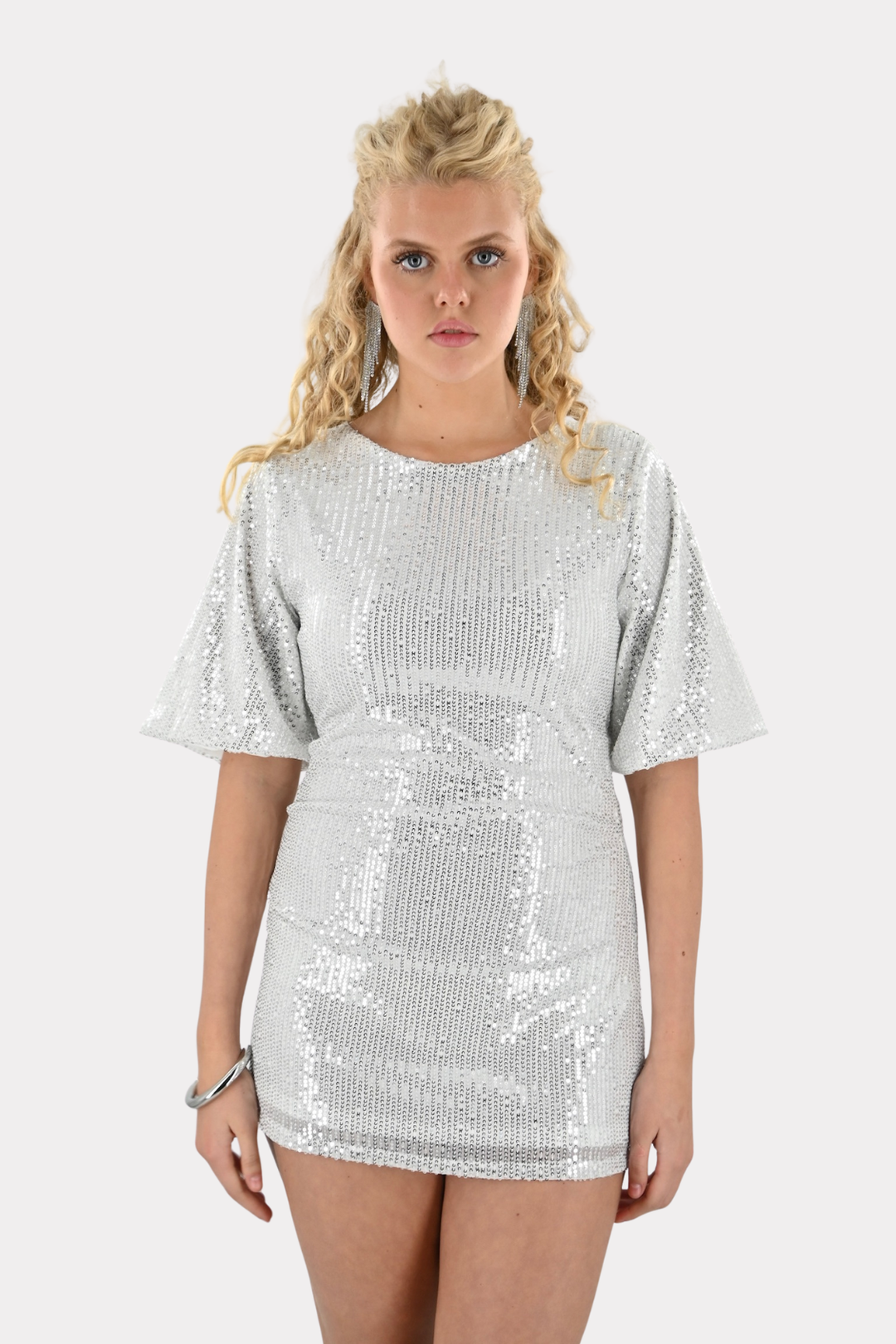 Disco dream dress - zilver