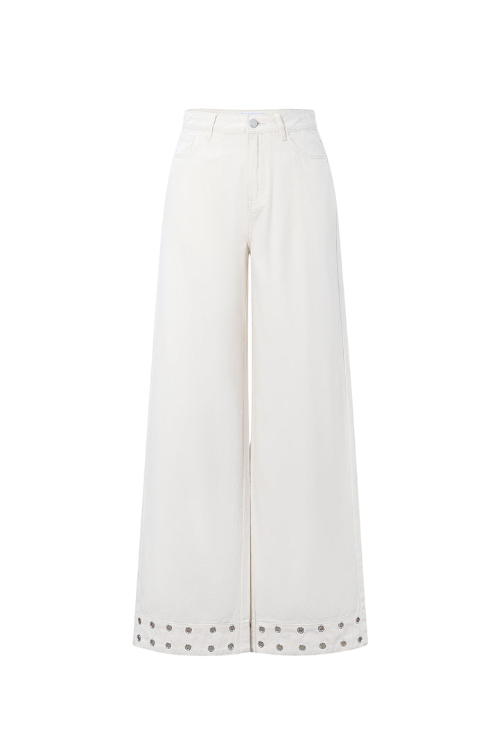 Eyelet Statement Jeans