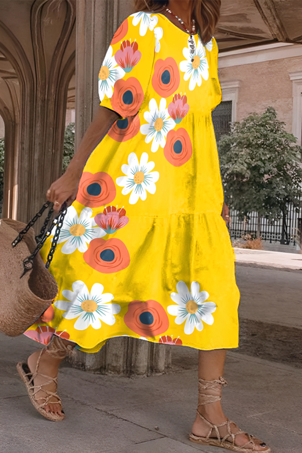 LIEKE | Elegante en Comfortabele Midi Jurk