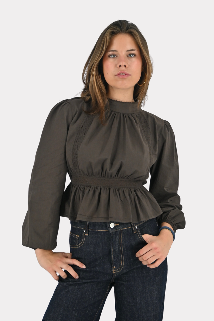 Marie blouse - bruin